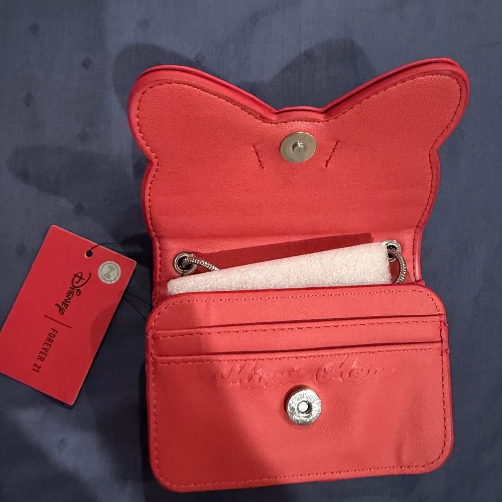 Disney x Forever 21 Red Mini Bag with Minnie Mouse Bow - Picture 9 of 9